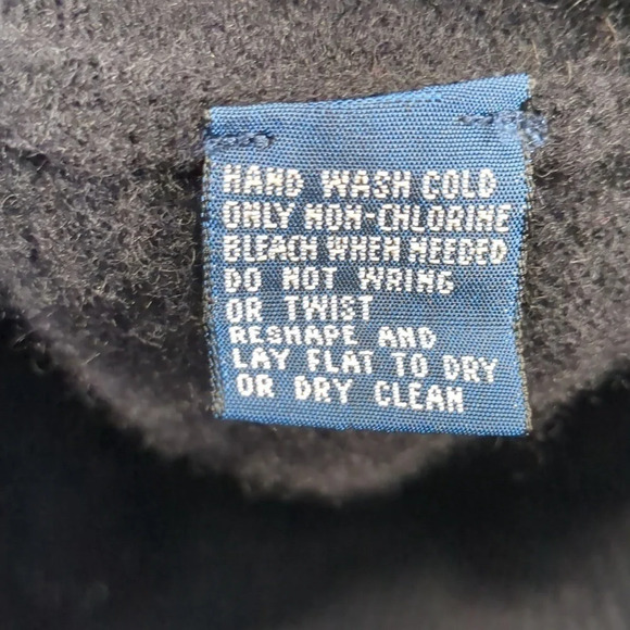 Polo by Ralph Lauren 100% Lambswool Black Vest w Red Pony Size XL - Picture 5 of 5